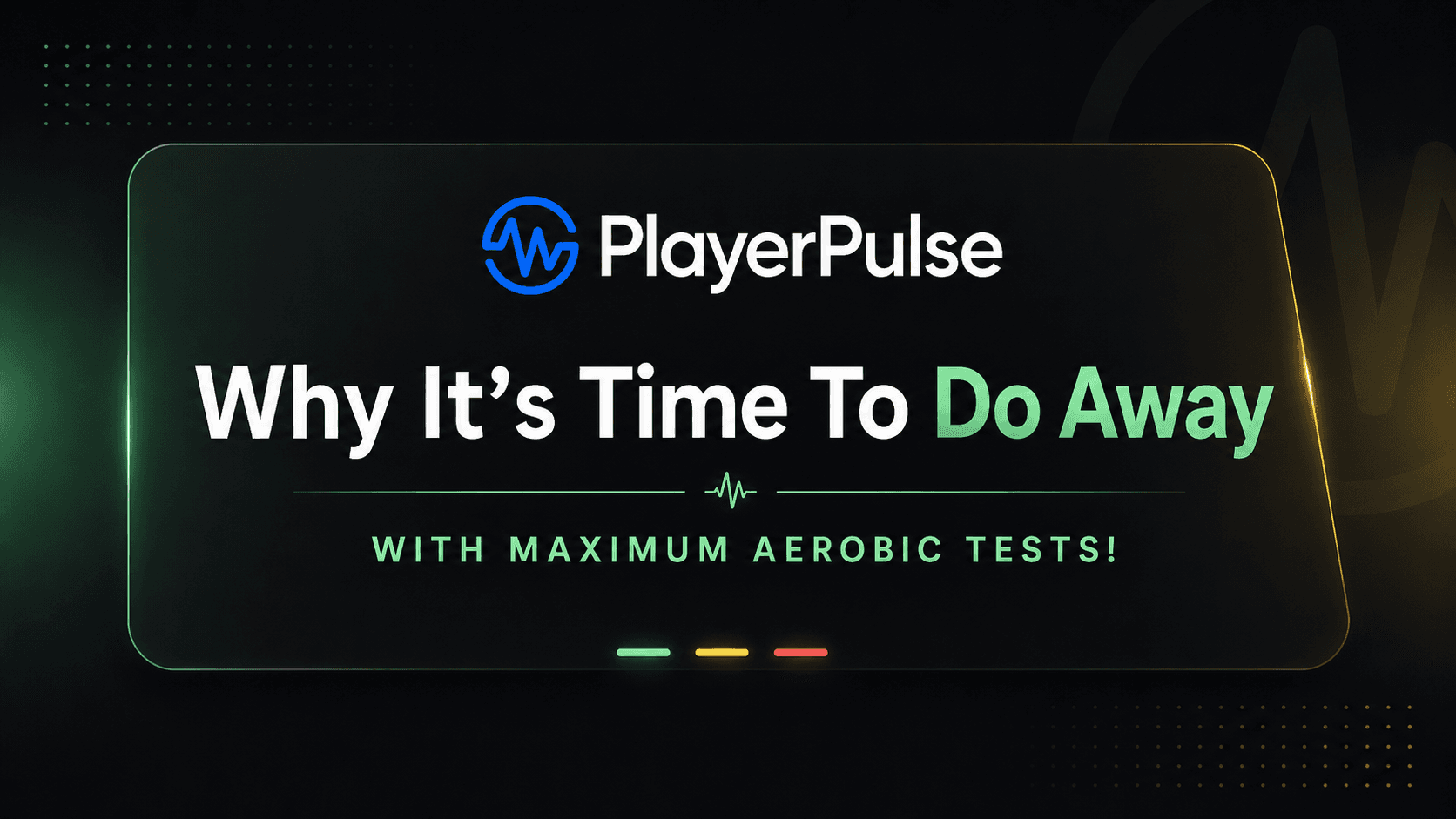 Why it's Time to Do Away with Max-Out Aerobic Tests in Team Sports
